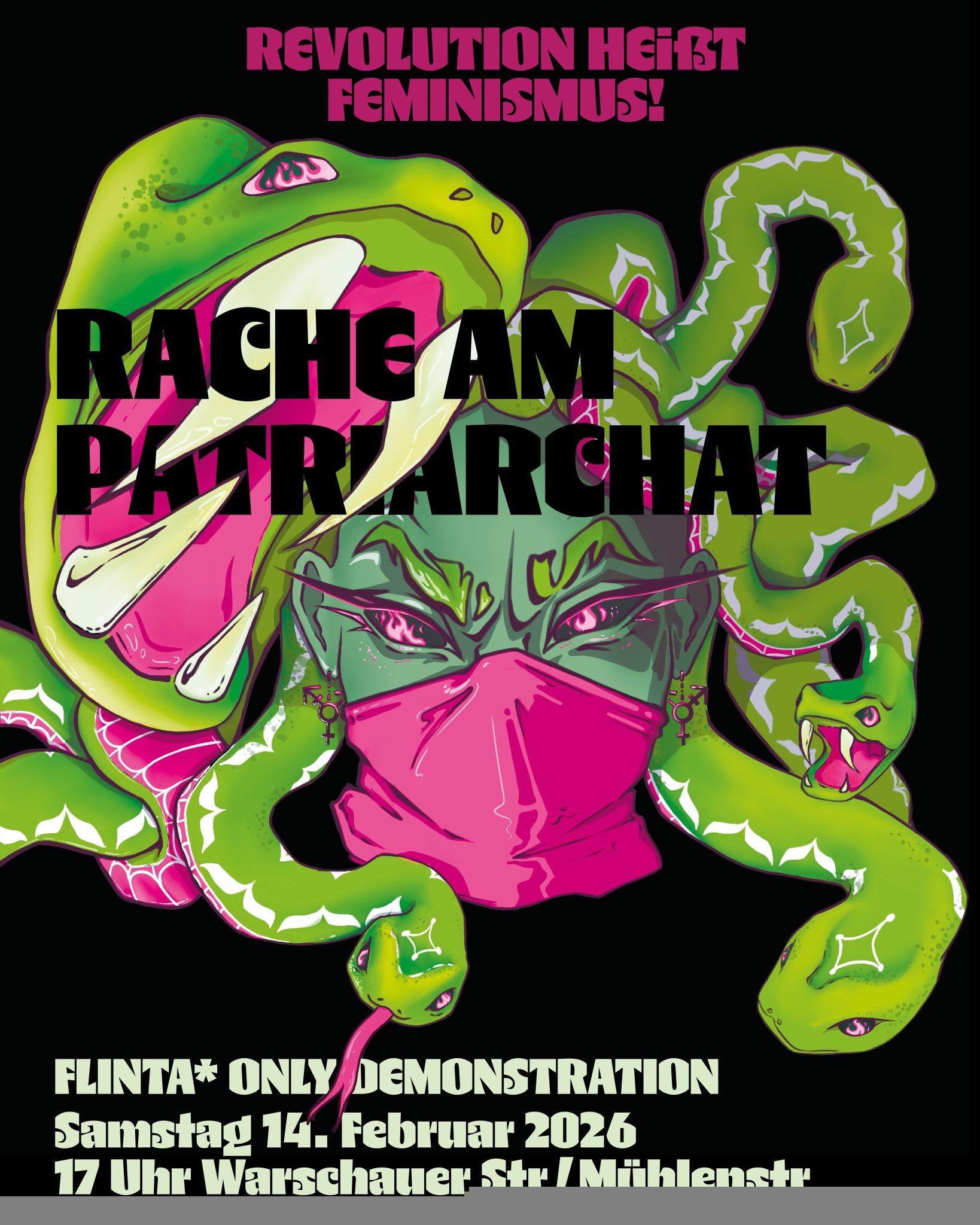 Rache am Patriarchat Demo Sharepic